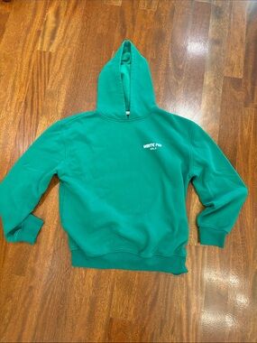 White Fox Boutique Emerald Green Hooded Crewneck Sweatshirt